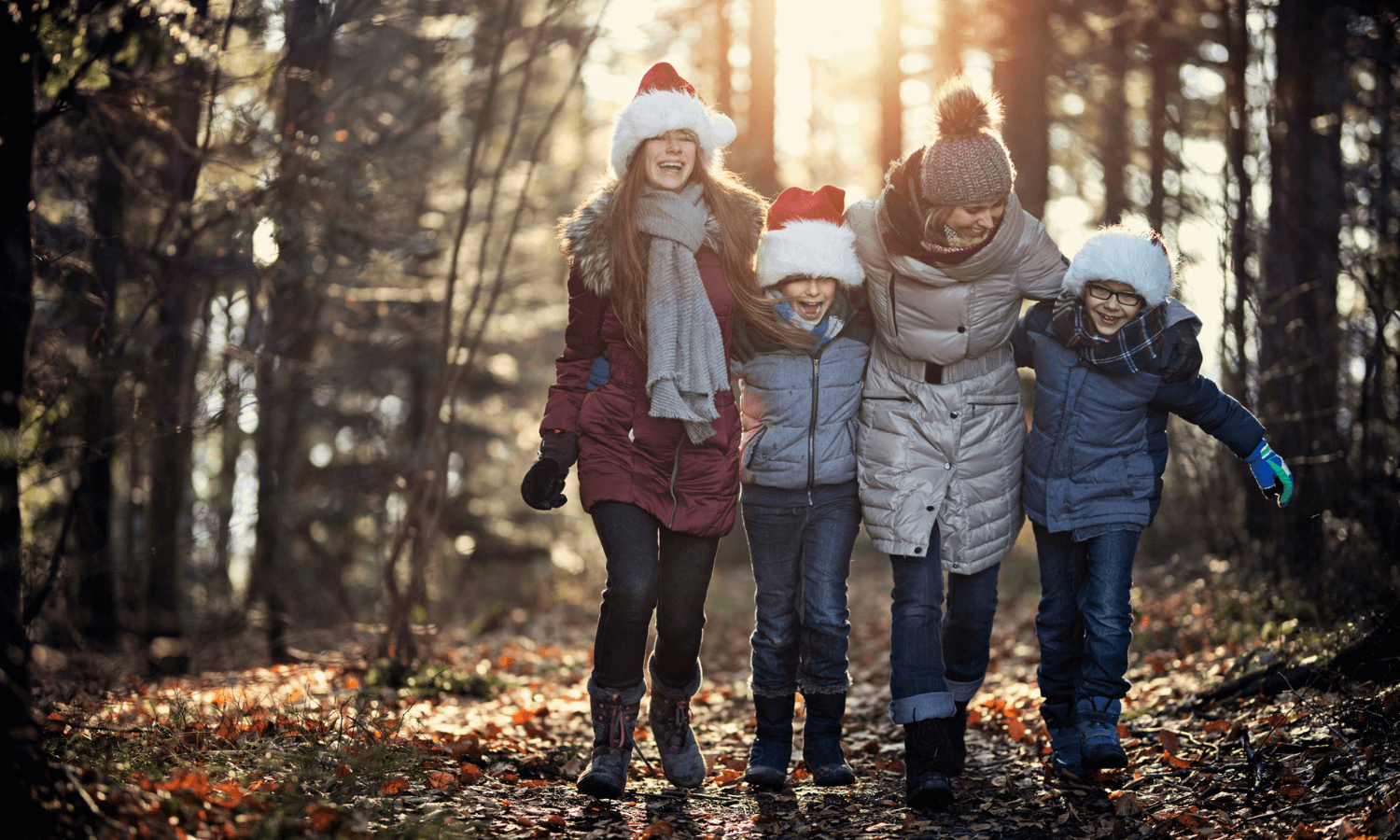 Im Advent gehen Familien gern im Wald spazieren, um frische Luft zu schnappen. © iStock.com