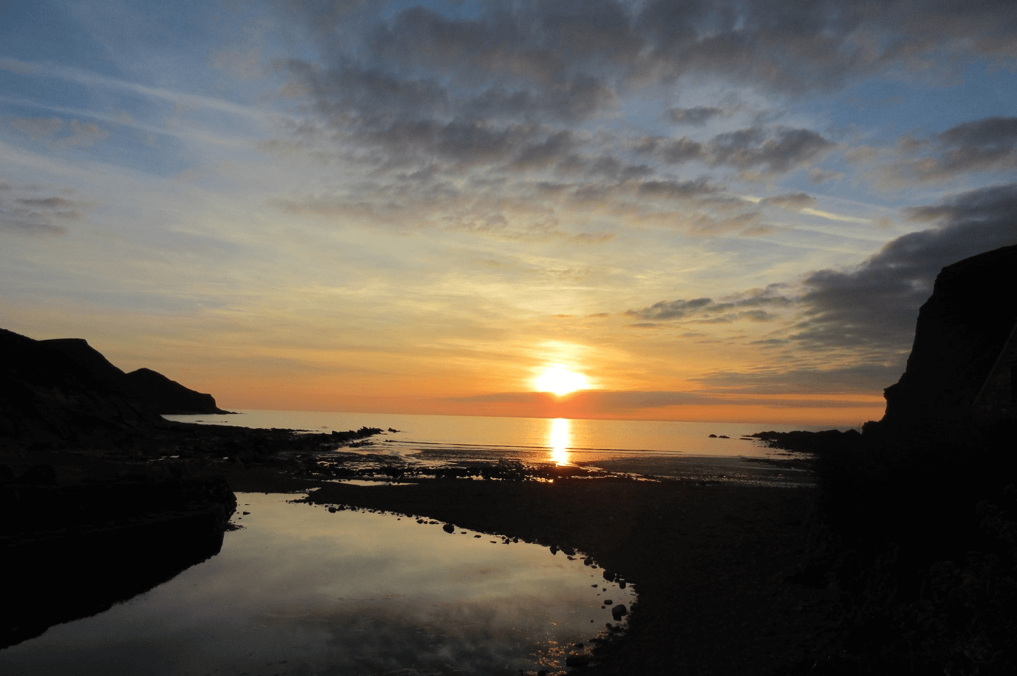Sunset on the North Cornwall coast