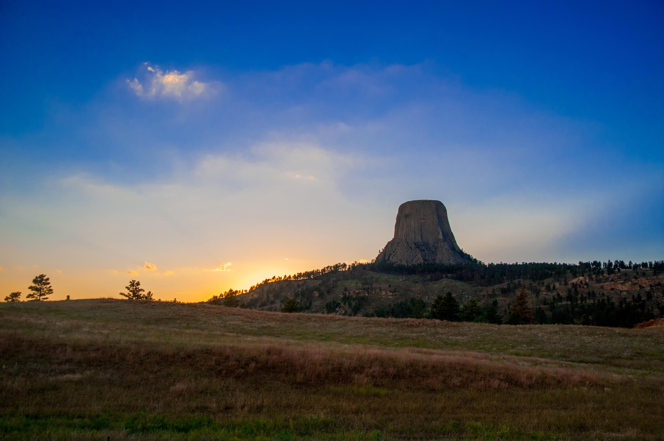 Devils Tower is located in in Crook County, northeastern Wyoming. Also, known as United States National Monument.