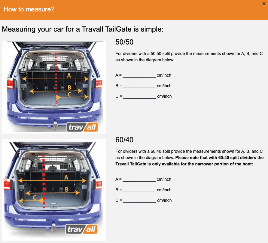 How to buy the correct size tailgate barrier for your car